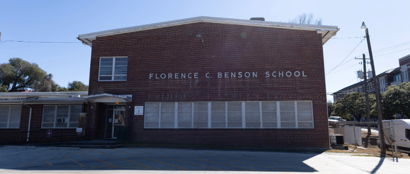 View of Florence C. Benson Elementary School.