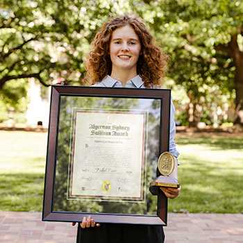 Portrait of Sullivan Award winner Rachel Kiser